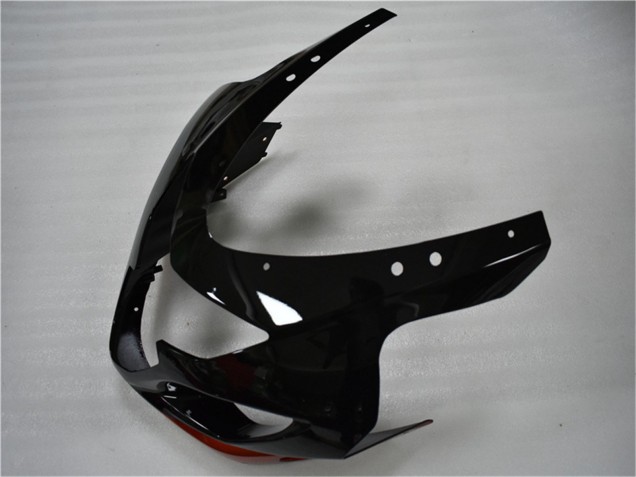 Billige Suzuki GSXR 600/750 Motorrad Verkleidung 2004-2005 - Glanzendes Schwarz Rot Streifen
