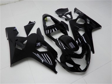 Billige Suzuki GSXR 600/750 Motorrad Verkleidung 2004-2005 - Glanzendes Schwarz