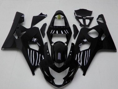 Billige Suzuki GSXR 600/750 Motorrad Verkleidung 2004-2005 - Glanzendes Schwarz