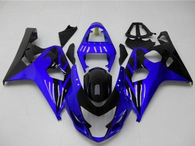 Billige Suzuki GSXR 600/750 Motorrad Verkleidung 2004-2005 - Blau Glanzendes Schwarz