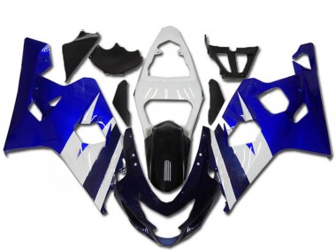 Billige Weiß Blau Schwarz 2004-2005 Suzuki GSXR 600/750 Motorrad Verkleidung Kit