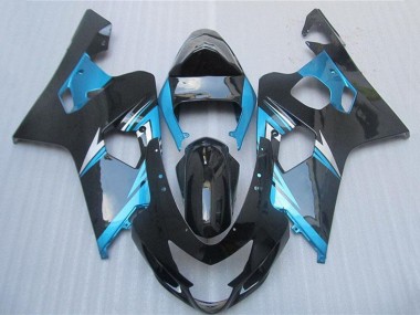 Billige Suzuki GSXR 600/750 Motorrad Verkleidung 2004-2005 - Blau Weiss Schwarz