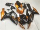 Billige Suzuki GSXR 600/750 Motorrad Verkleidung 2006-2007 - Orange Glanzendes Schwarz