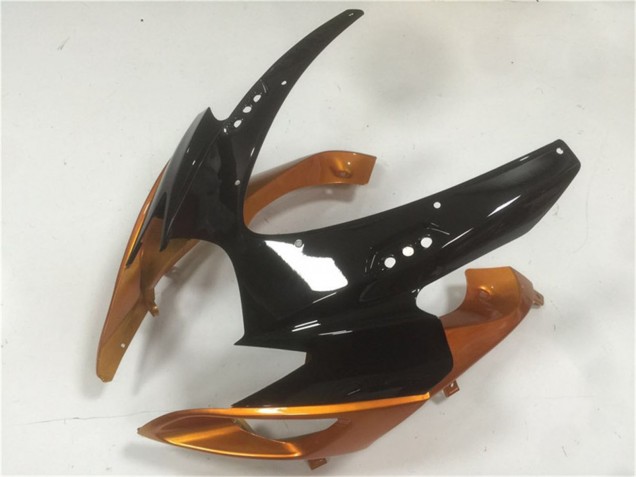 Billige Suzuki GSXR 600/750 Motorrad Verkleidung 2006-2007 - Orange Glanzendes Schwarz