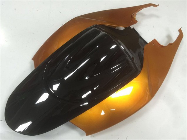 Billige Suzuki GSXR 600/750 Motorrad Verkleidung 2006-2007 - Orange Glanzendes Schwarz