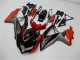 Billige Suzuki GSXR 600/750 Motorrad Verkleidung 2008-2010 - Orange Grau Glanzendes Schwarz