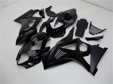 Billige Suzuki GSXR 1000 Motorrad Verkleidung 2007-2008 - Glanzendes Schwarz Matt Schwarz Kein Aufkleber