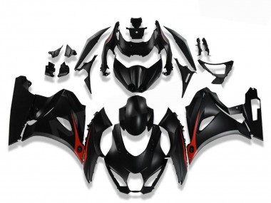 Billige Suzuki GSXR 1000 Motorrad Verkleidung 2017-2024 - Schwarz Rot