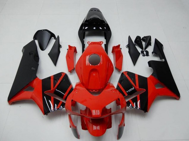 Billige Honda CBR600RR Motorrad Verkleidung 2003-2004 - Rot Glanzendes Schwarz OEM Stil