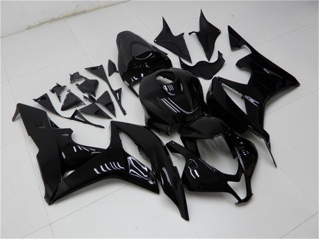 Billige Honda CBR600RR Motorrad Verkleidung 2007-2008 - Glanzendes Schwarz