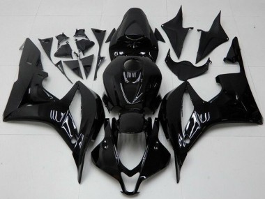 Billige Honda CBR600RR Motorrad Verkleidung 2007-2008 - Glanzendes Schwarz