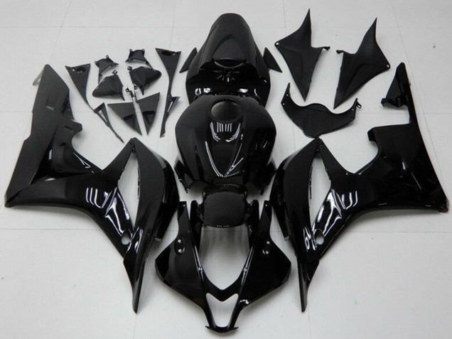 Billige Honda CBR600RR Motorrad Verkleidung 2007-2008 - Glanzendes Schwarz