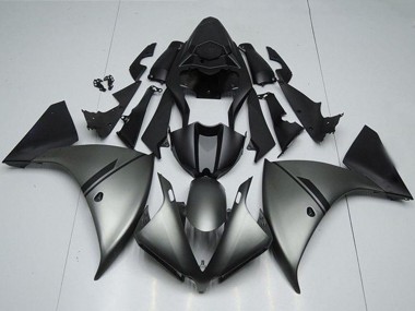 Billige Yamaha YZF R1 Motorrad Verkleidung 2012-2014 - Matt Grau Matt Schwarz
