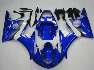 Billige Yamaha YZF R6 Motorrad Verkleidung 2003-2004 - Blau Weiss