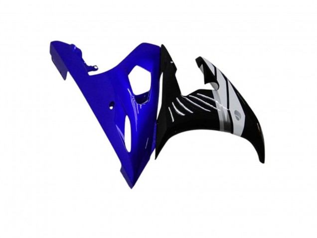 Billige Yamaha YZF R6 Motorrad Verkleidung 2003-2004 - Blau Weiss Glanzendes Schwarz