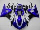 Billige Yamaha YZF R6 Motorrad Verkleidung 2003-2004 - Blau Weiss Glanzendes Schwarz