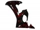 Billige Yamaha YZF R6 Motorrad Verkleidung 2003-2004 - Glanzendes Schwarz Rot Flamme