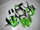 Billige Kawasaki ZX6R Motorrad Verkleidung Kit 2000-2002 - Grun Weiss Schwarz