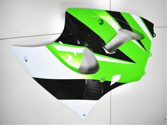 Billige Kawasaki ZX6R Motorrad Verkleidung Kit 2000-2002 - Grun Weiss Schwarz