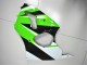 Billige Kawasaki ZX6R Motorrad Verkleidung Kit 2000-2002 - Grun Weiss Schwarz