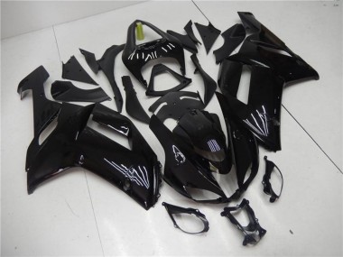 Billige Kawasaki ZX6R Motorrad Verkleidung 2007-2008 - Glanzendes Schwarz
