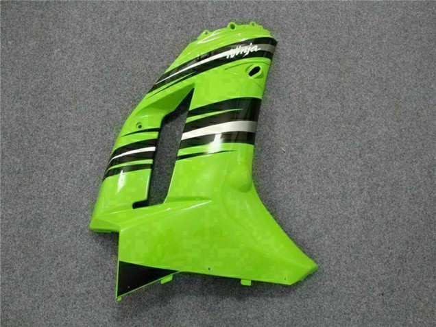 Billige Kawasaki ZX6R Motorrad Verkleidung Kit 2007-2008 - Grun Schwarz