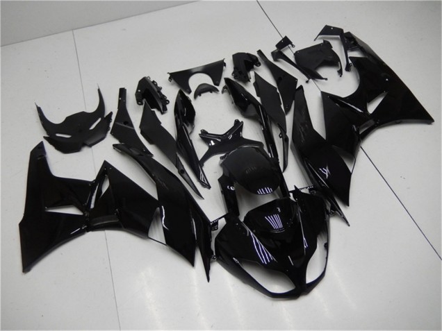 Billige Kawasaki ZX6R Motorrad Verkleidung 2009-2012 - Glanzendes Schwarz
