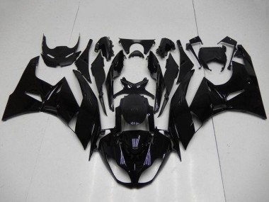 Billige Kawasaki ZX6R Motorrad Verkleidung 2009-2012 - Glanzendes Schwarz