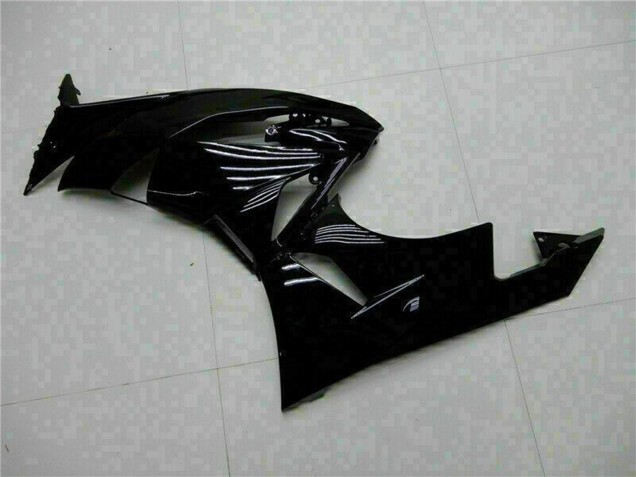 Billige Kawasaki ZX6R Motorrad Verkleidung 2009-2012 - Glanzendes Schwarz Grun