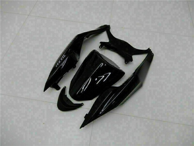Billige Kawasaki ZX6R Motorrad Verkleidung 2009-2012 - Glanzendes Schwarz Grun