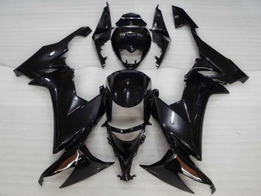 Billige Kawasaki ZX10R Motorrad Verkleidung 2008-2010 - Glanzendes Schwarz
