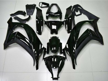 Billige Kawasaki ZX10R Motorrad Verkleidung 2011-2015 - Glanzendes Schwarz