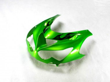 Billige Kawasaki ZX14R ZZR1400 Motorrad Verkleidung 2012-2024 - Grun Glanzendes Schwarz