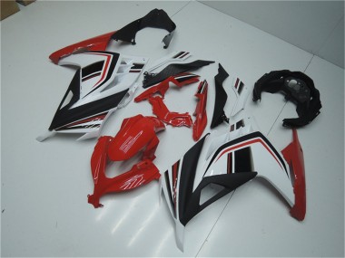 Billige Kawasaki Ninja 300 EX300R Motorrad Verkleidung 2013-2024 - Weiss Rot Schwarz