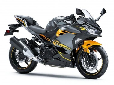 Billige Schwarz Grau Orange 2018-2024 Kawasaki EX400 Motorrad Verkleidung