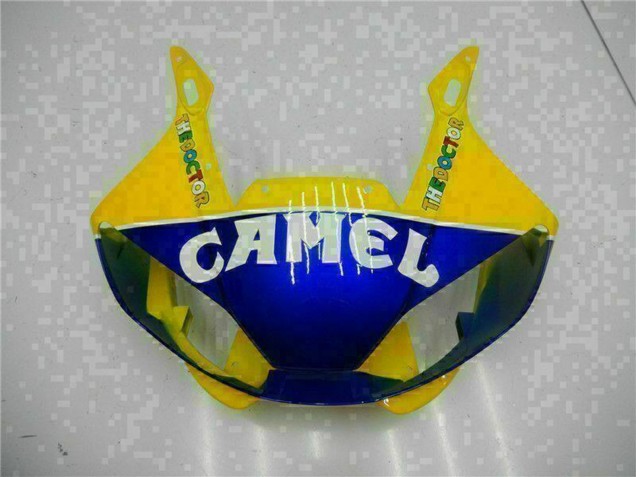 Billige Yamaha YZF R6 Motorrad Verkleidung 1998-2002 - Gelb Blau Weiss Kamel Motul