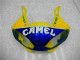 Billige Yamaha YZF R6 Motorrad Verkleidung 1998-2002 - Gelb Blau Weiss Kamel Motul