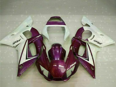Billige Yamaha YZF R6 Motorrad Verkleidung 1998-2002 - Weiss Lila
