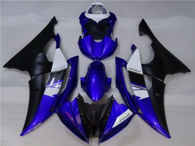 Billige Yamaha YZF R6 Motorrad Verkleidung 2008-2016 - Weiss Blau Matt Schwarz
