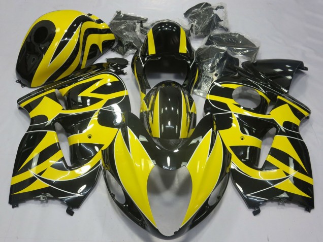 Billige Gelb Schwarz 1996-2007 Suzuki GSXR 1300 Motorrad Verkleidung