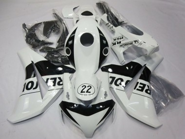Billige Weiß Glänzendes Schwarz Repsol 22 2008-2011 Honda CBR1000RR Motorrad Verkleidung