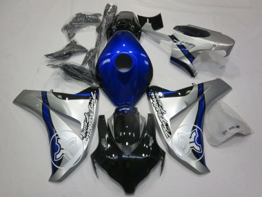 Billige Silber Blau Glänzendes Schwarz TBR 2006-2007 Honda CBR1000RR Motorrad Verkleidung