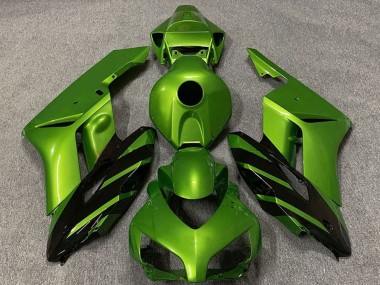 Billige Grün Glänzendes Schwarz Streifen 2004-2005 Honda CBR1000RR Motorrad Verkleidung