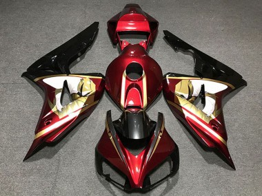 Billige Rot Weiß Gold Glänzendes Schwarz 2006-2007 Honda CBR1000RR Motorrad Verkleidung