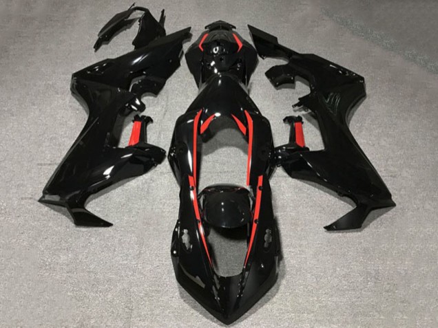 Billige Glänzendes Schwarz mit Rot Linie 2017-2023 Honda CBR1000RR Motorrad Verkleidung