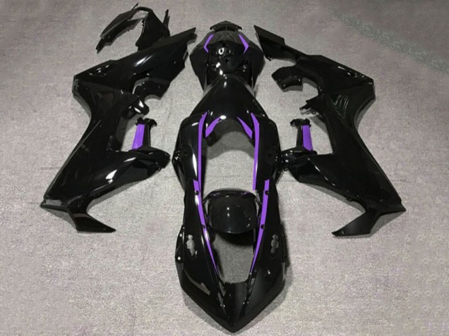 Billige Glänzendes Schwarz Lila Linie 2017-2023 Honda CBR1000RR Motorrad Verkleidung