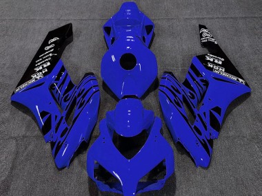 Billige Blau Glänzendes Schwarz Flamme 2004-2005 Honda CBR1000RR Motorrad Verkleidung