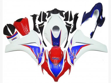 Billige Weiß Blau Rot HRC 2008-2011 Honda CBR1000RR Motorrad Verkleidung Kit