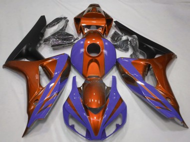 Billige Orange Blau Matt Schwarz 2006-2007 Honda CBR1000RR Motorrad Verkleidung