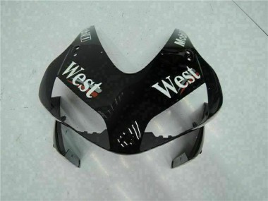 Billige Honda CBR600RR Motorrad Verkleidung 2003-2004 - Glanzendes Schwarz Weiss West Mobil